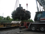 Pulling out the flatcar